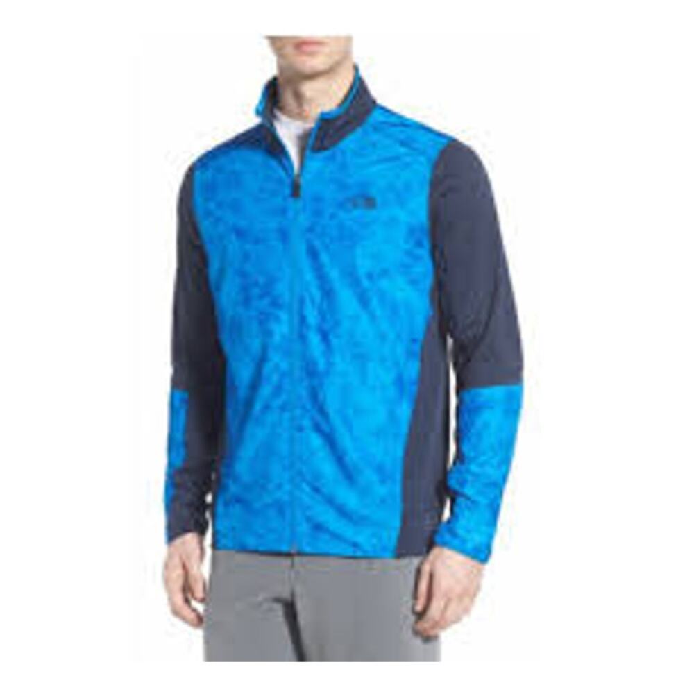 The North Face Blue Ampere Grid Full-Zip Jacket Men's Size M